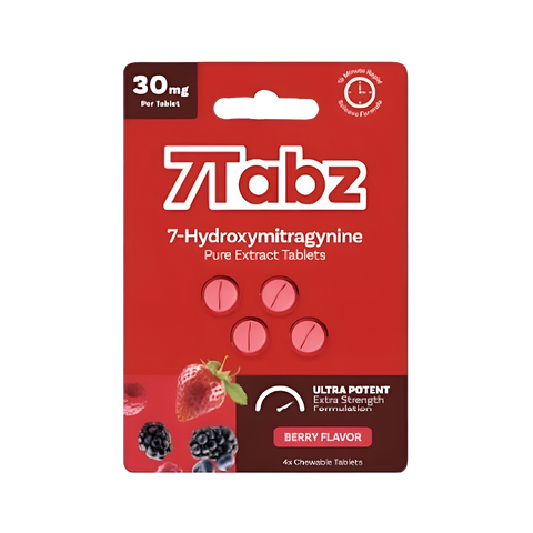 7Tabz 7-Hydroxymitragynine Pure Extra Strength Tablets - 4x10ct Box Berry flavor tablets