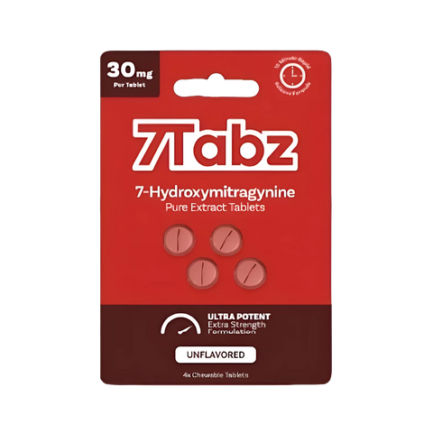 7Tabz 7-Hydroxymitragynine Pure Extra Strength Tablets - 4x10ct Box Unflavored tablets