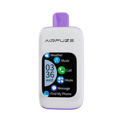 AirFuze Smart Vape 30K in Grape Burst flavor with rich grape tones.