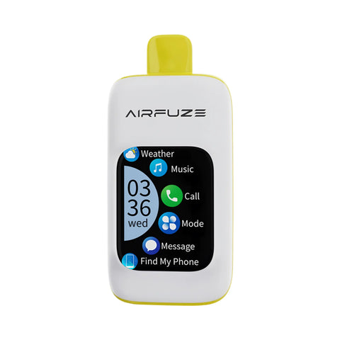 AirFuze Smart Vape 30K in Strawberry Banana with creamy fruity blend.