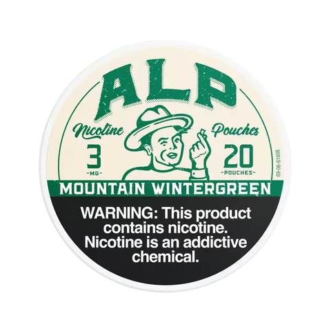 ALP Nicotine Pouches Mountain Wintergreen for bold, lasting coolness