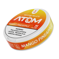 Buy Atom Nicotine Pouches 6mg Mango Pineapple – Tropical flavor, tobacco-free nicotine satisfaction, 15-count.