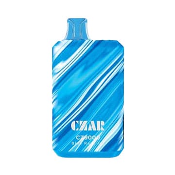 CZAR CZ9000 Disposable Vape Blue Razz Ice flavor tangy raspberry with icy smooth finish