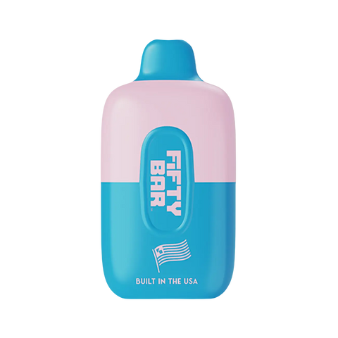 Fifty Bar 6500 Puffs Disposable Vape – Blue Razzle Ice