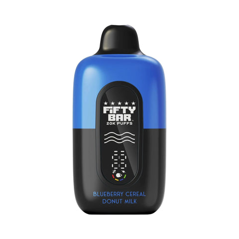 Fifty Bar V2 20K Disposable Vape – Blueberry Cereal Donut Milk