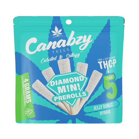 Canabzy THC-P Mini Preroll 5ct Jelly Donutz with sugary doughnut-inspired flavor
