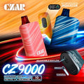 CZAR CZ9000 Disposable Vape with 9000 puffs sleek design and powerful dual mesh flavor