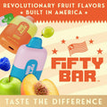 Fifty Bar 6500 Puffs Disposable Vape with 6500 puffs sleek design and smooth rich flavor performance