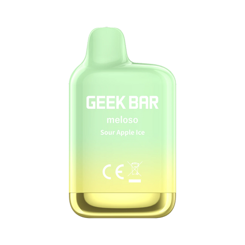 Geek Bar Meloso Mini 1500 Disposable Vape – Sour Apple Ice flavor