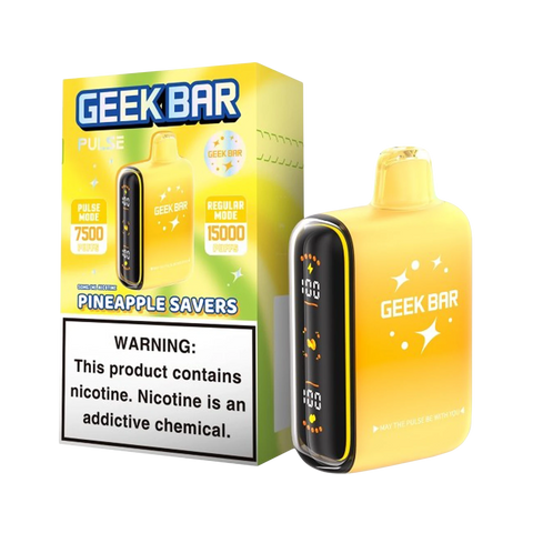 Geek Bar Pulse Savers Edition Pineapple Savers flavor disposable vape