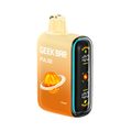 Punch-flavored Geek Bar Pulse 15000 Thermal Edition vape with orange-beige color-changing body and vibrant 3D display.