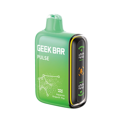 Geek Bar Pulse 15000 Zodiac Edition vape – Grape B-Burst (Grape B - Pop) flavor