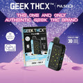 Geek THCX Pulse 6g CB9A + THC-P Disposable Vape with curve screen and hybrid, indica, sativa strains