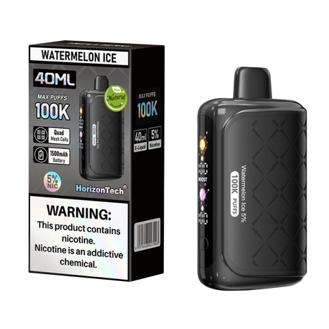 HorizonTech 100K Disposable Watermelon Ice with fresh melon and icy chill