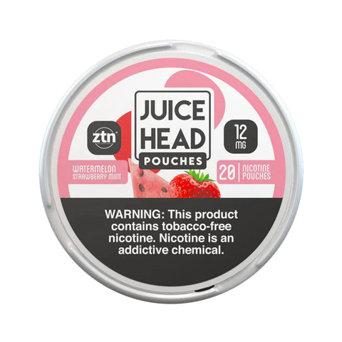 Juice Head Nicotine Pouches 12mg Watermelon Strawberry Mint with refreshing fruity burst