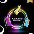 Kumi 6 Scenic 50k Disposable Vape with LED display and USB-C port