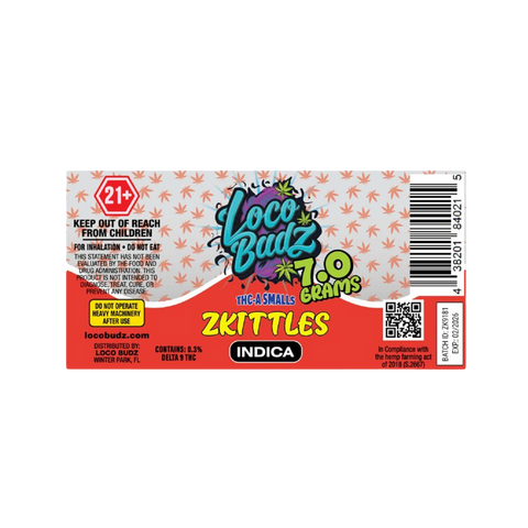 Loco Budz 7g THC-A Smalls Zkittles Indica