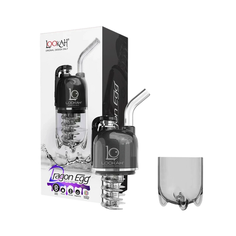Lookah Dragon Egg Electric Dab Rig in Black – Matte finish, sleek and modern