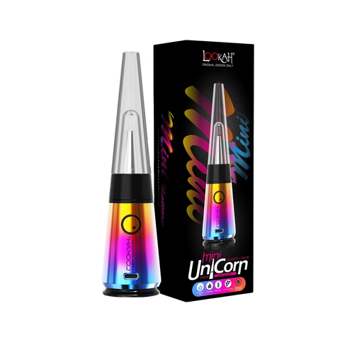 Lookah Unicorn Mini Electric Dab Rig in Rainbow color