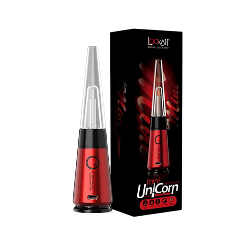 Lookah Unicorn Mini Electric Dab Rig in Red color