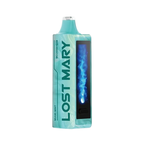 Lost Mary MO20000 Pro in Miami Mint flavor with crisp mint leaf visuals