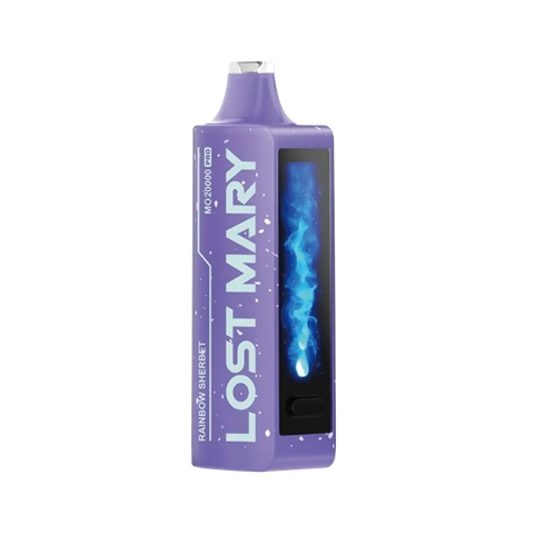 Lost Mary MO20000 Pro Rainbow Sherbet flavor featuring colorful creamy fruit swirl