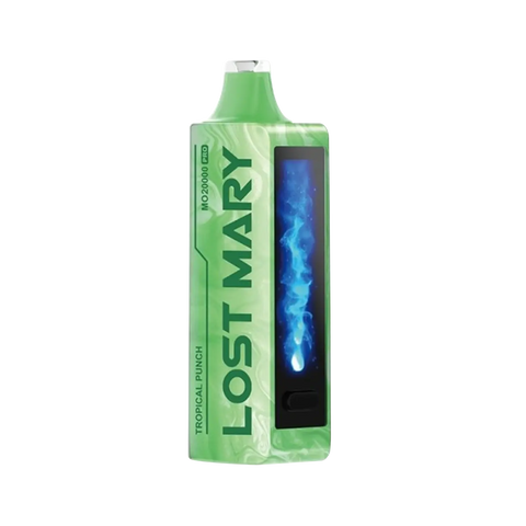 Lost Mary MO20000 Pro Tropical Punch flavor with bold tropical fruit illustration