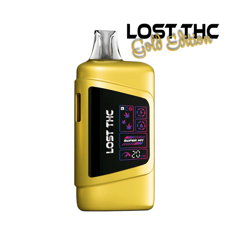Lost THC V3 Gold Edition Disposable Vape with CB9A, THC-P, Delta 9 and ceramic coil
