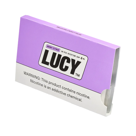 Lucy Nicotine Gum – 4mg – Berry Citrus flavor