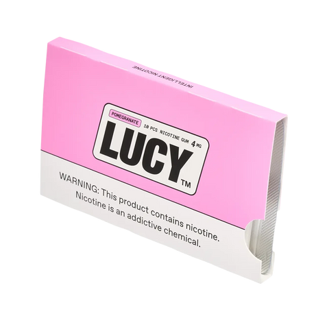 Lucy Nicotine Gum – 4mg – Pomegranate flavor