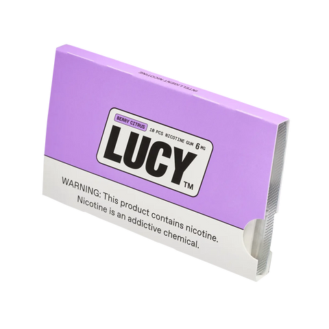 Lucy Nicotine Gum – 6mg – Berry Citrus flavor