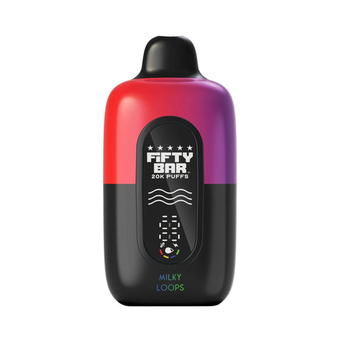 Fifty Bar V2 20K Disposable Vape – Milky Loops