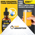 Herbify Mullein Drops 60000mg – Fast absorption liquid supplement mixable with your favorite drink