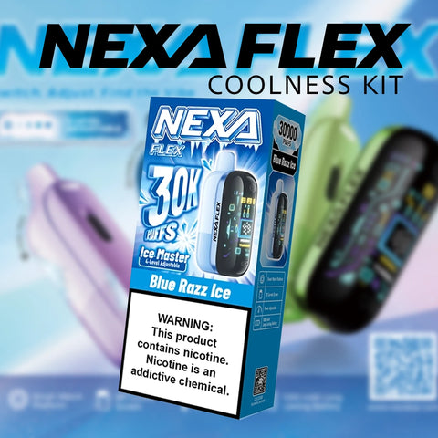 Nexa Flex 30K Puffs Kit Disposable Vape – Coolness Edition with assorted fruit flavors