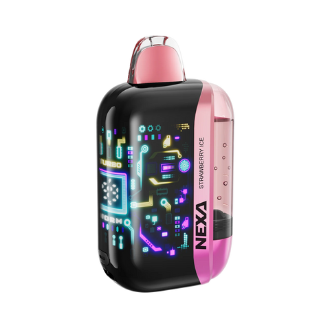 Nexa Ultra II 50k Puff Vape – Strawberry Ice flavor with compact rechargeable design