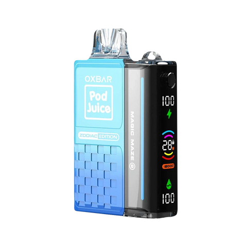 Blue Razzle Pop Oxbar vape – sweet & tangy blue raspberry in a zero nicotine pod juice