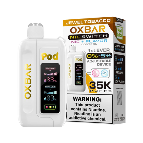 Oxbar Nic Switch 35K Disposable – Jewel Tobacco flavor