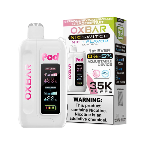 Oxbar Nic Switch 35K Disposable – Strawberry Watermelon Dragonfruit flavor