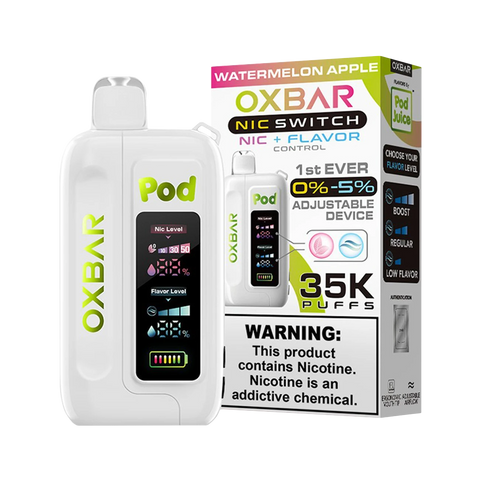Oxbar Nic Switch 35K Disposable – Watermelon Apple flavor