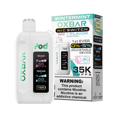 Oxbar Nic Switch 35K Disposable – Wintermint flavor