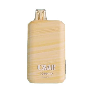 CZAR CZ9000 Disposable Vape Peach Ice flavor juicy ripe peach with frozen chill effect