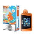 Orange Raz LTX Punch Edition vape with Orange Pineapple Punch flavor, 25K puffs, and boost mode display.
