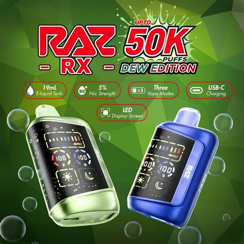 RAZ RX50K Disposable Vape - Dew Edition