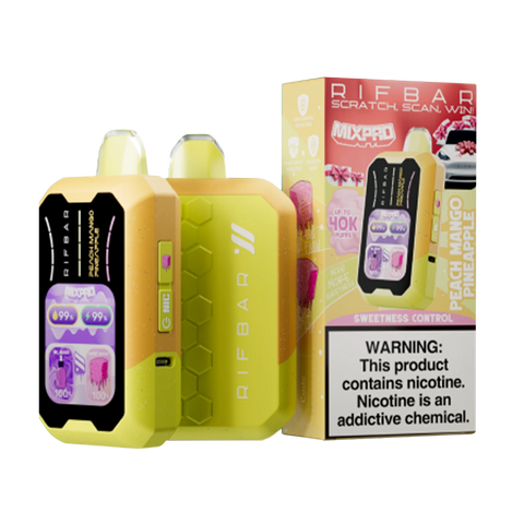 Rifbar MixPro 40K Disposable – Peach Mango Pineapple flavor