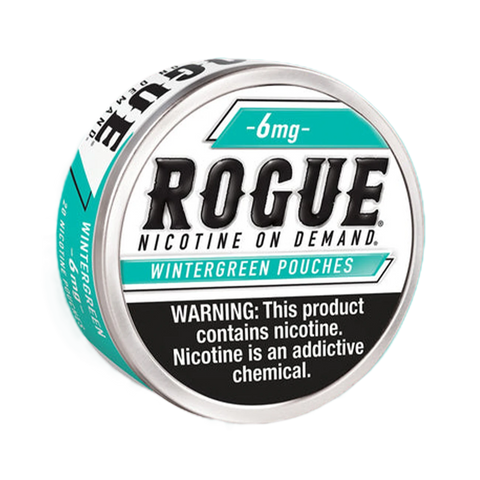 Wintergreen Rogue Nicotine Pouches – 6mg | Tobacco-Free, Discreet, Long-Lasting