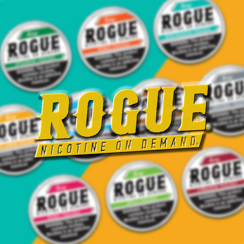 Rogue Nicotine Pouches – 3mg & 6mg | Tobacco-Free, Slim, 20 Pouches per Can