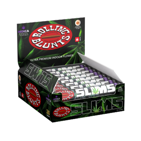 Rolling Blunts 0.87g Slims Indica - Relaxing THCA cigarette-style blunt
