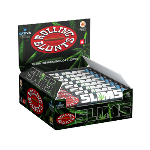 Rolling Blunts 0.87g Slims Sativa - Citrus floral THCA pre-roll
