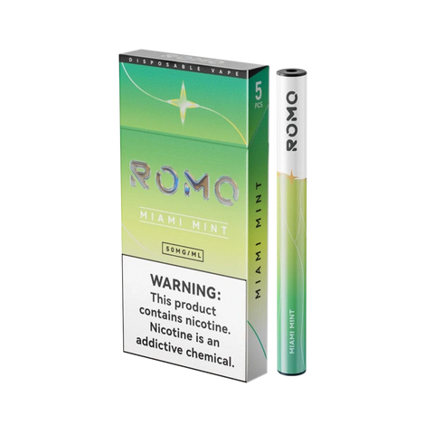 Romo Disposable Vape 5PK – Miami Mint