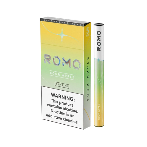 Romo Disposable Vape 5PK – Sour Apple